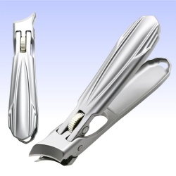 2023 Creative manicure, slanted mouth with large opening, powder steel anti-splash gear switch new nail clipper