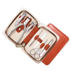 High-end zipper with dead skin pliers, 7-piece nail art gift set