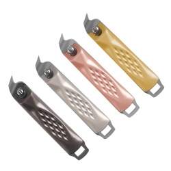 Die-casting Zinc Alloy Handle Nail Clippers With Nail File Olecranus Sharp Nose (NS-6A)