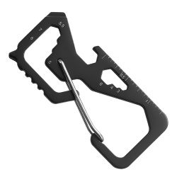 口袋工具多功能钥匙登山扣便携居家便利工具创意EDC工具卡组合（XH-6）